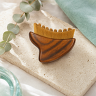Brosse lymphatique visage en bois naturel